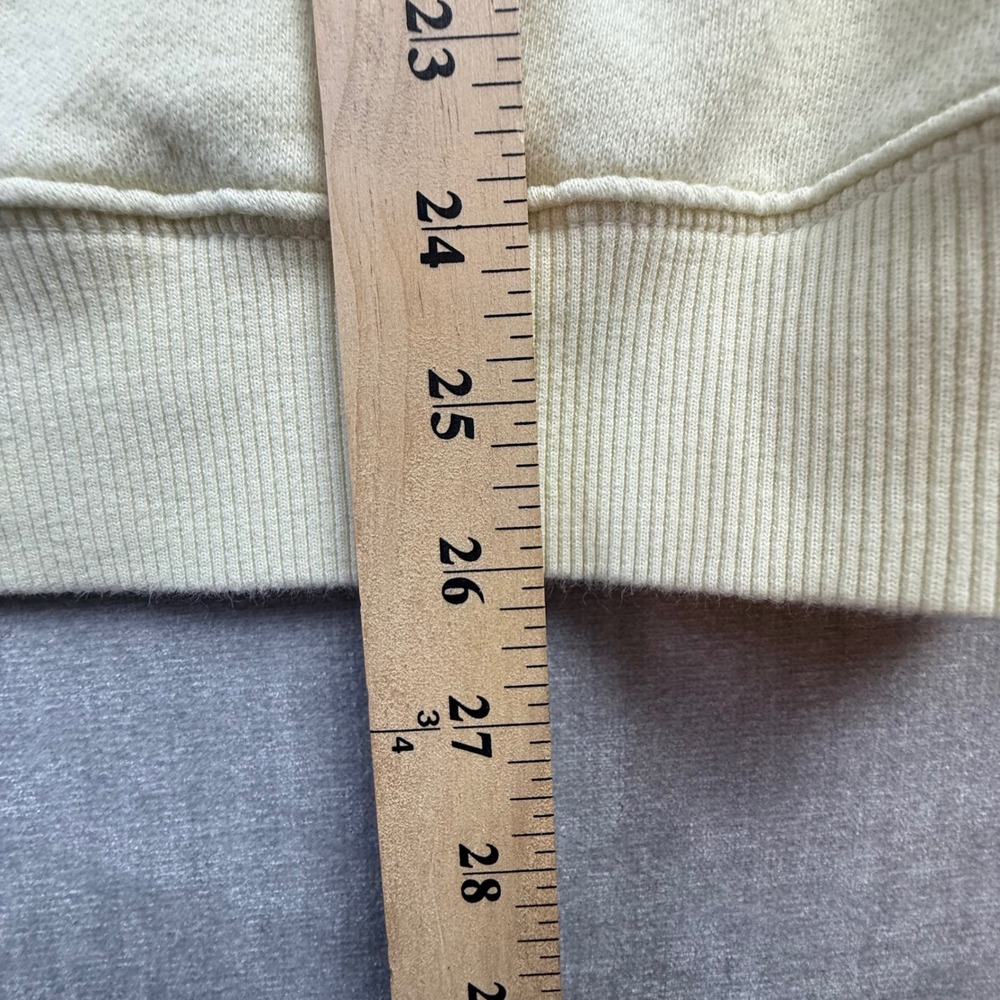 Aerie Womens Butter Yellow Quarter Zip Fleece Sweatshirt Pullover Size M - Picture 3 of 6